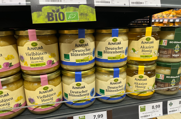 Deutscher honig von Alnatura in bester Bio-Qualität