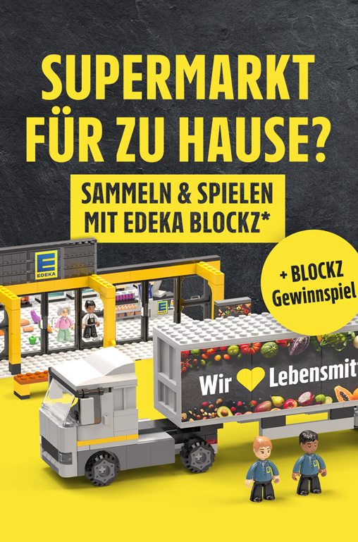 Sammelheft der EDEKA Treueaktion für Klemmbausteine von BLOCKZ