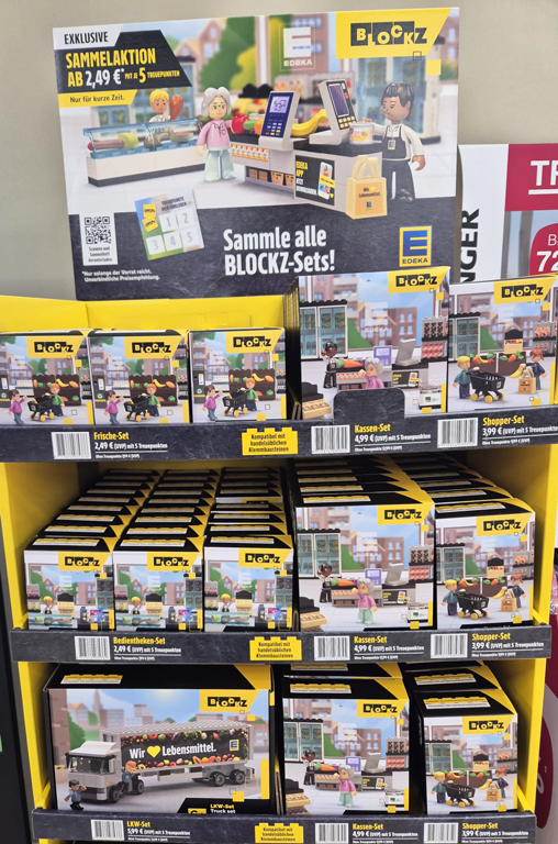 Aufbau Treueaktion von EDEKA und BLOCKZ
