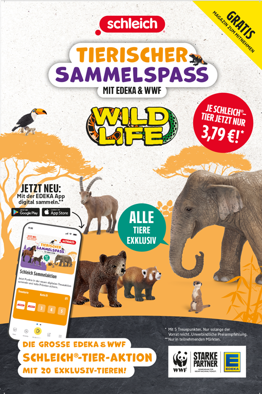 Tierischer Sammelspaß mit EDEKA - Wild Life