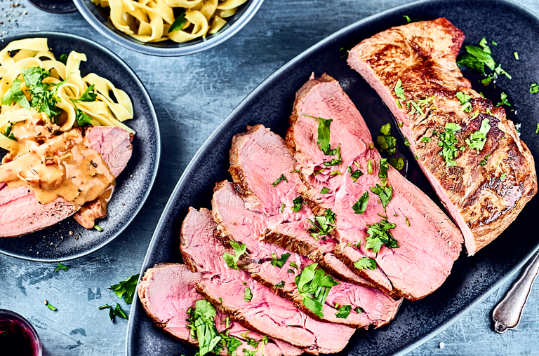 EDEKA-Rezepttipp: Kalbsnuss mit Portweinrahm